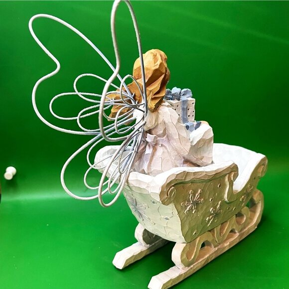 Roman Angel Accents Cheer 71464 Sleigh Figurine Christmas Tabletop 2001 Gift - Picture 3 of 14